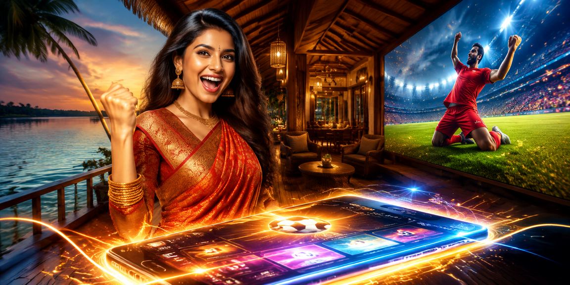 Kerala female player enjoying casino app via mobile payment methods